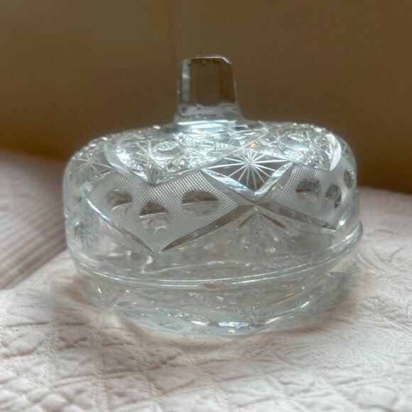 Crystal Pumpkin Bowl with Lid - Picture 2 of 6